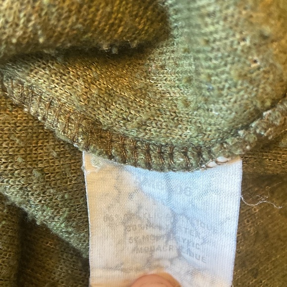 Columbia Men’s Vintage Deep Pile Pullover Fleece Sz L Green - Picture 4 of 4